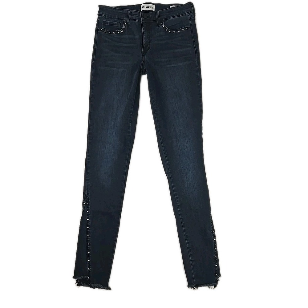 William Rast Mid-rise Perfect Skinny Studded Women's Jeans Size 28